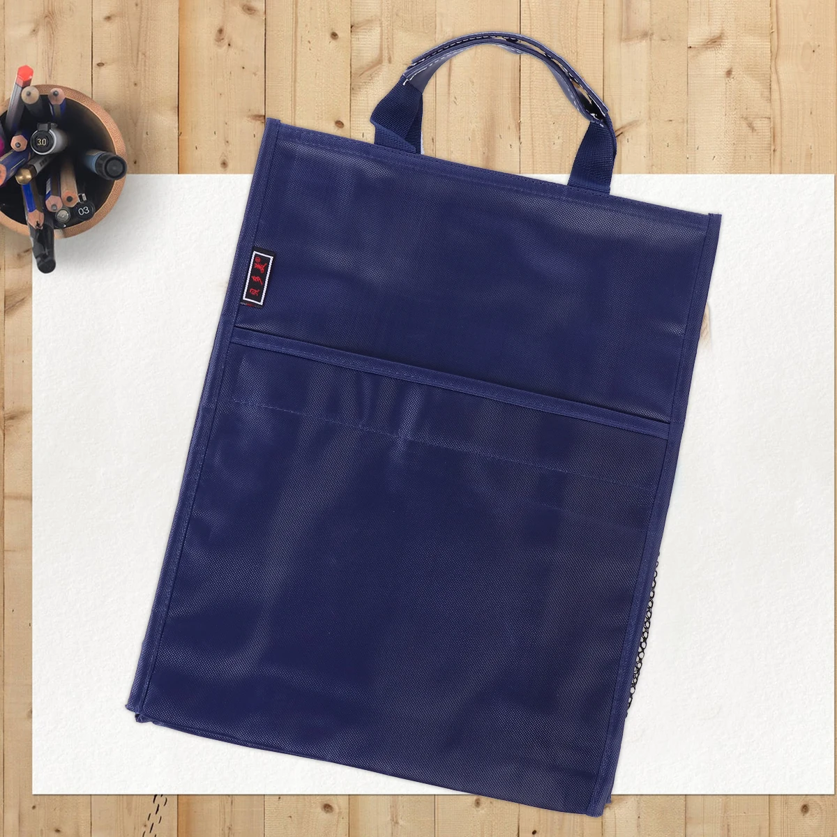

Waterproof Oxford File Bag Large Capacity 2pcs Document ganizer Tote Bags Separate Pockets Zipper Closure for School