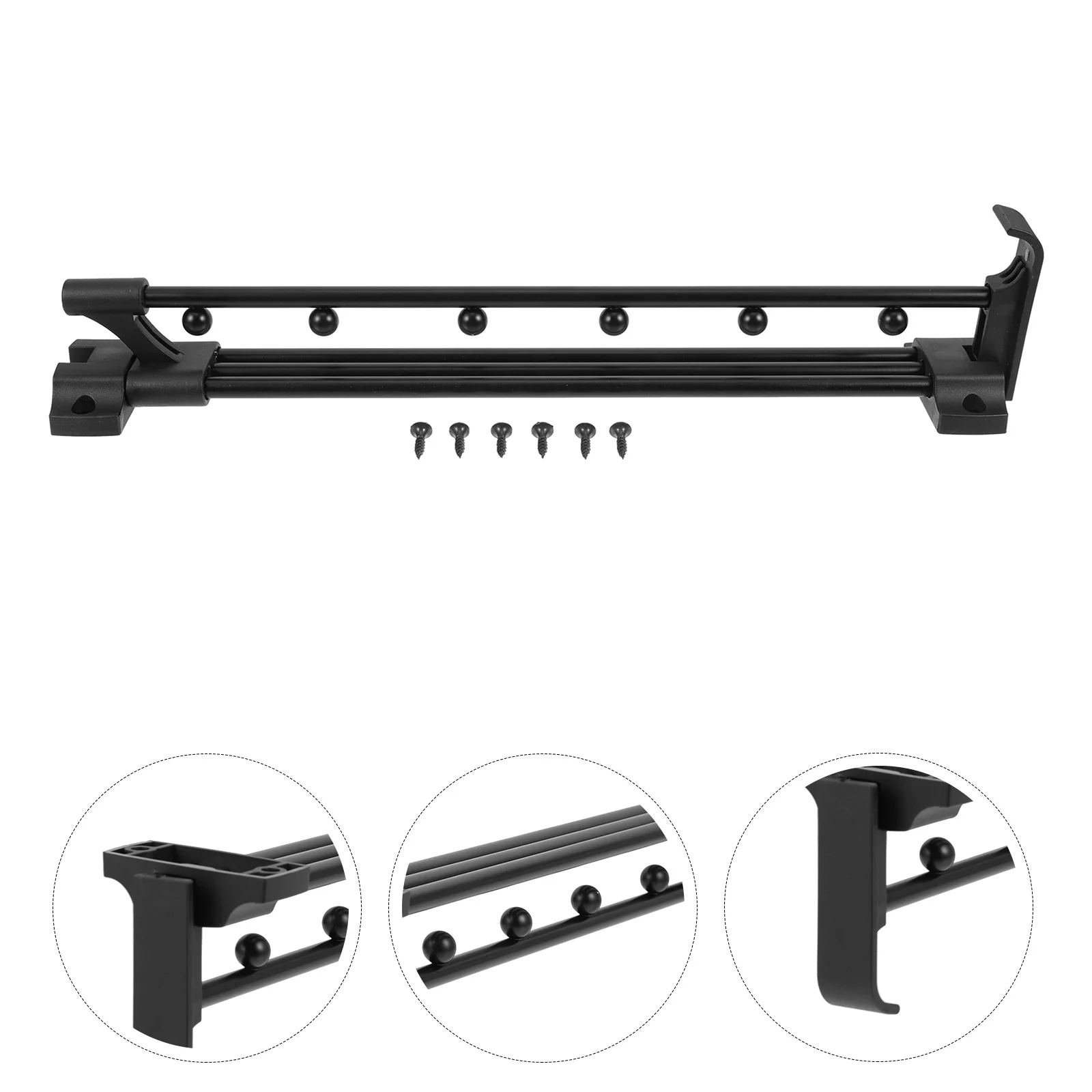 

Telescopic Closet Pulls Out Rod Heavy Duty Clothes Hanging Bar for Wardrobe Space Saving Retractable Closet Rod Organizer