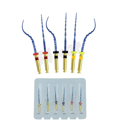 6pcs Dental Reciprocating Endo Rotary Files Endodontic Only One Root Canal Files 21 25mm Heat Activated Dentistry Instruments