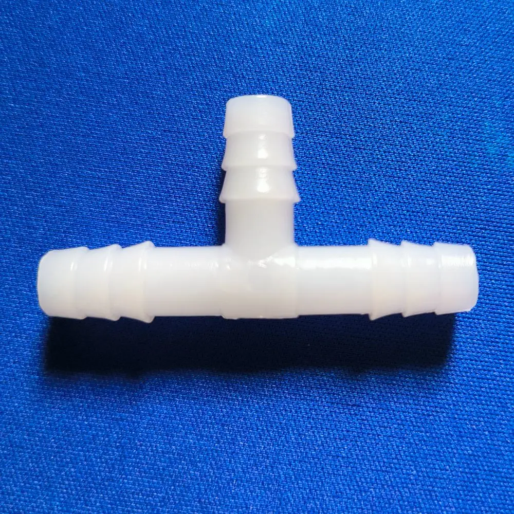 Tee Plastic connector Elbow Pipe Equal Straight Fitting with barb Hose Air Water Aquarium 3-way Connector PP PE materials