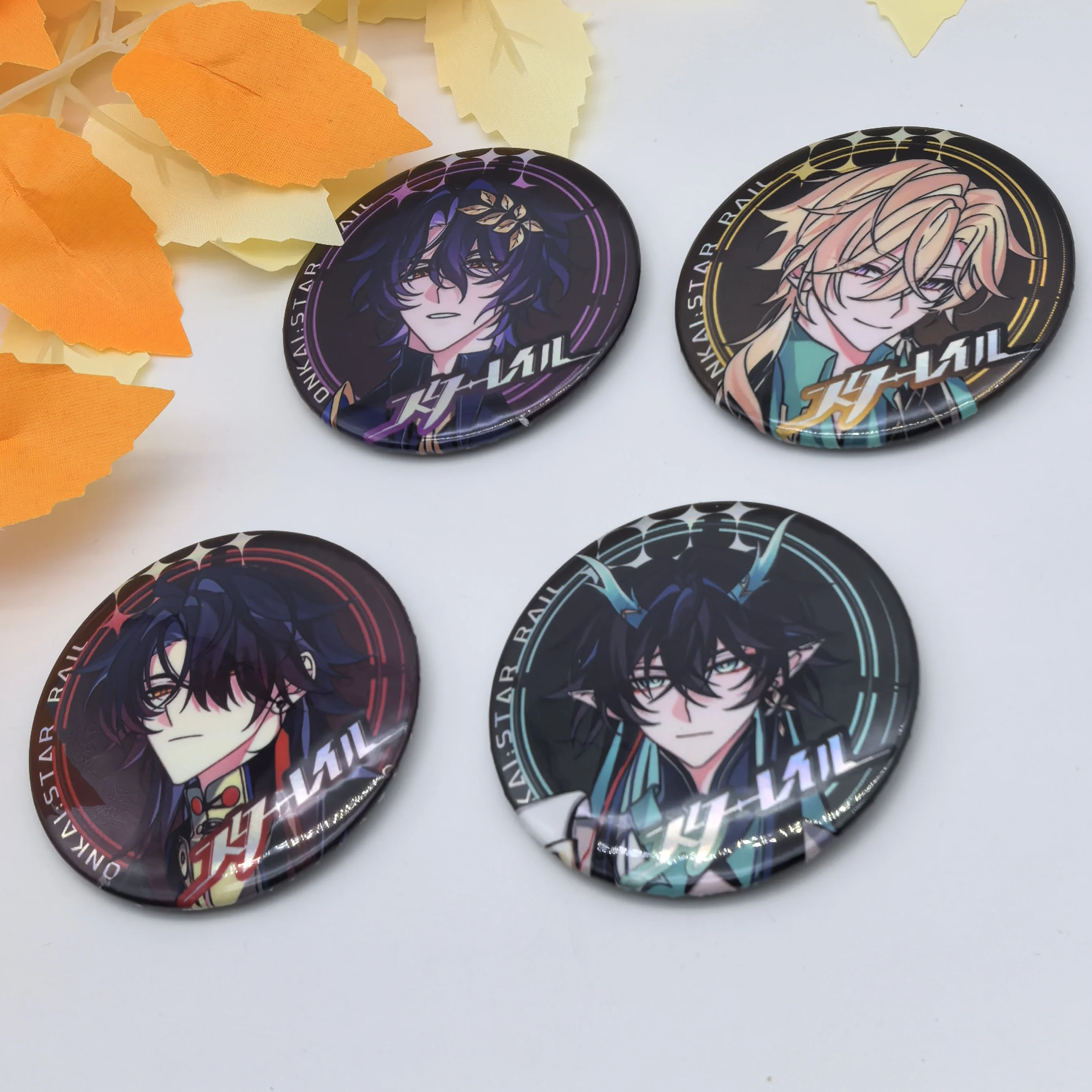 1PC Anime Games Honkai: Star Rail Boothill Aventurine Pretty Badges Clothes Jewelry Collar Brooches Accessories Gifts For Friend