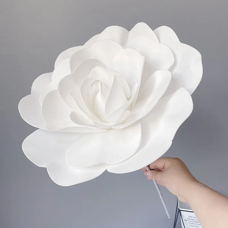 30cm Large Foam Rose Artificial Flower Wedding Decoration with Stage Props DIY Home Decor Artificial Decorative Flowers Wreaths