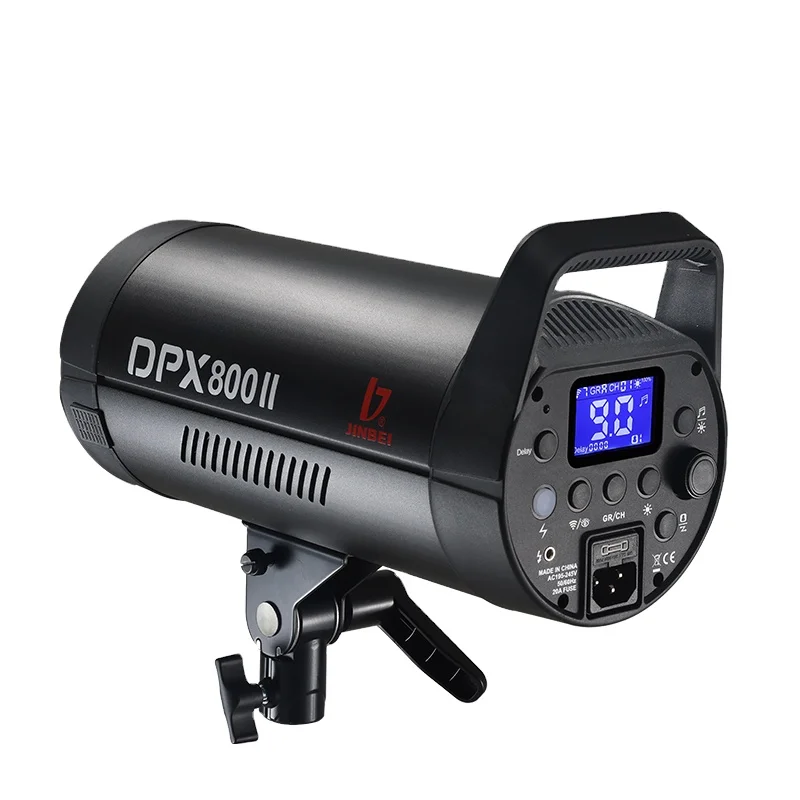 JINBEI DPX-800II 800Ws/GN90 Camera Studio Flash Strobe Light with 150W Modeling Lamp Bowens Mount Photography Lighting Flash