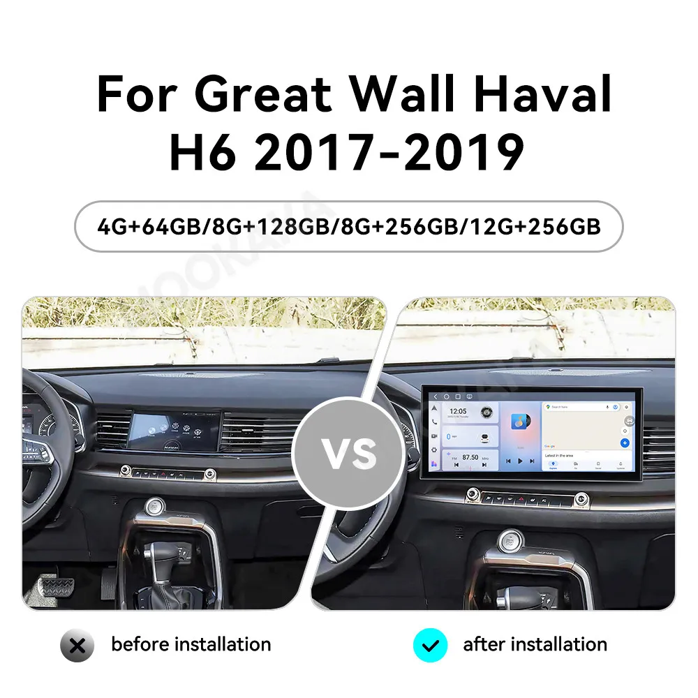 15.8'' Android 15 Radio For Great Wall Haval H6 2017~2019 GPS Carplay Multimedia Player Navigation Car Stereo Receiver Head Unit