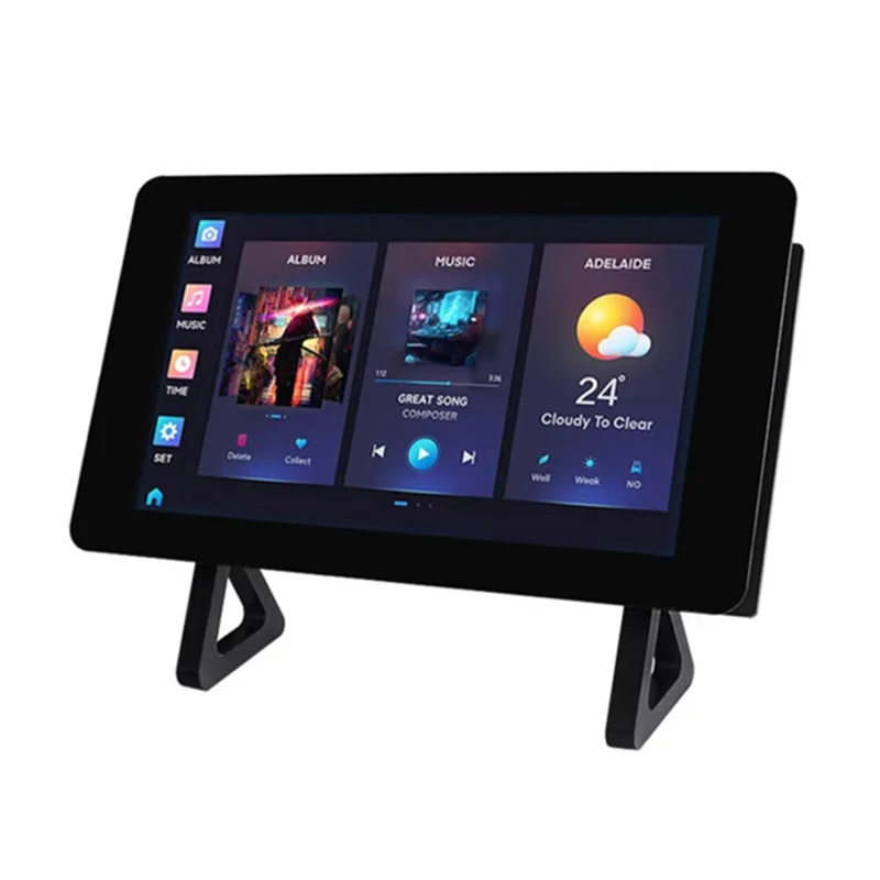 

ABUO-ESP32-S3 7" LCD Touchscreen 1024X 600 Resolution With N16R8 CAN RS485 Sensor Case Bracket Supports Wifi And Bluetooth