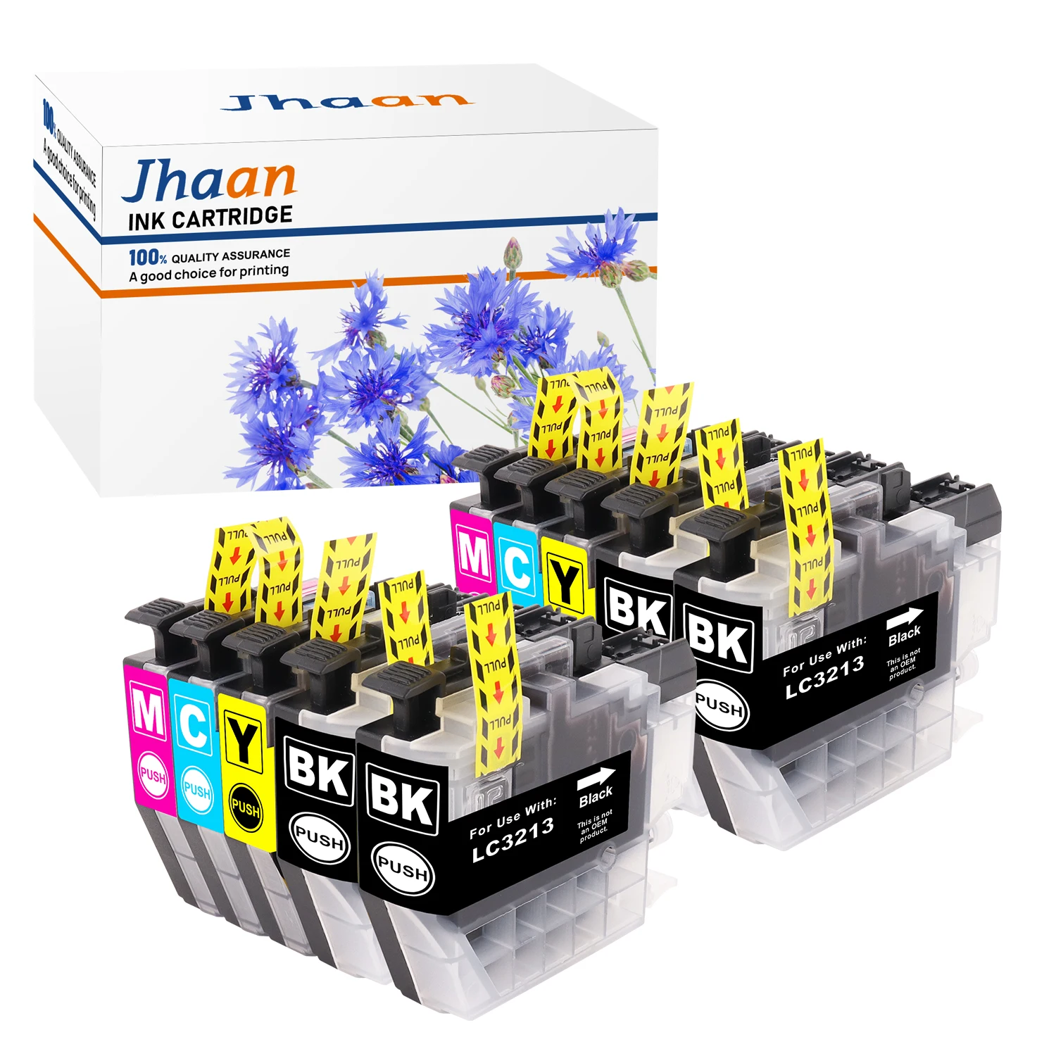 Jhaan LC3213 kompatibel mit Brother 3213XL 3213 Druckerpatrone, kompatibel mit Brother MFC-J497DW DCP-J572DW DCP-J774DW