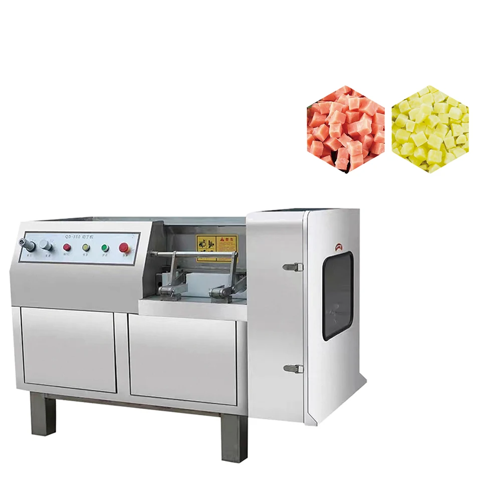 FOODLINE Customized Commercial Fully Automatic 304 Stainless Steel Meat Dicing Machine-Fresh/Frozen Beef/Chicken Cubic Dicer New