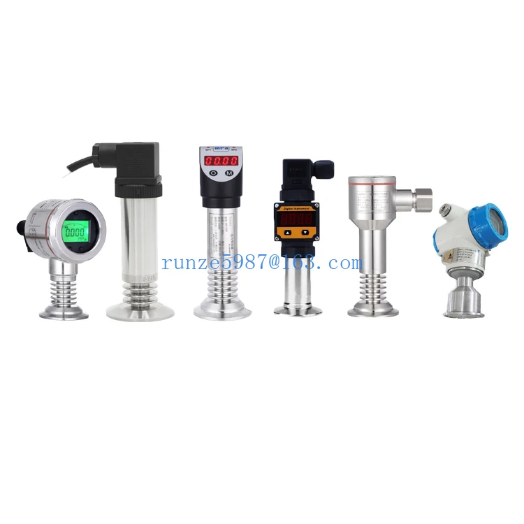 Food And Milk Industry Silicon Oil-fill Flush Diaphragm Hygienic Sanitary Pressure Transmitter