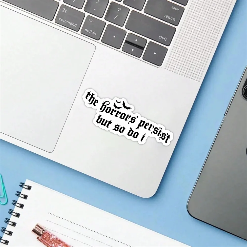 10 قطعة من ملصقات الرعب ولكن ذلك أفعل ذلك ملصقًا للعناية الذاتية ملهمًا مناسب للهواتف المحمولة وزجاجات مياه السيارات وما إلى ذلك