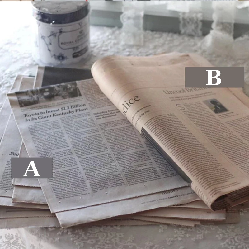 Vintage Depreciated English Newspaper Background Paper, Photo Photography Props, Home Decoration, Christmas Decor