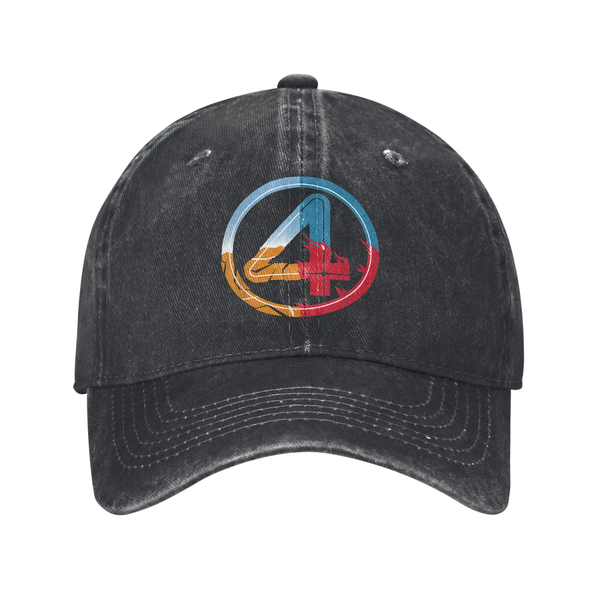 

Бейсбольные кепки с логотипом Fantastic Four 4, модные потертые джинсовые кепки Snapback для мужчин и женщин, неструктурированные мягкие кепки для гольфа, шляпа
