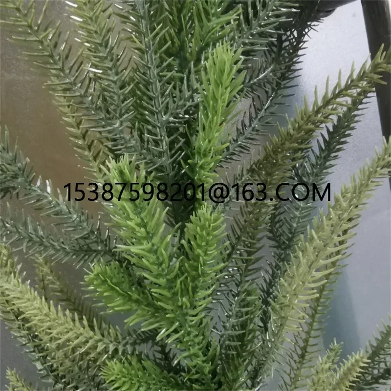 Christmas Garland Norfolk Pine Garland Artificial Faux Greenery Wreath Rustic Table Runner Holiday Indoor Mantle Decor Supplies