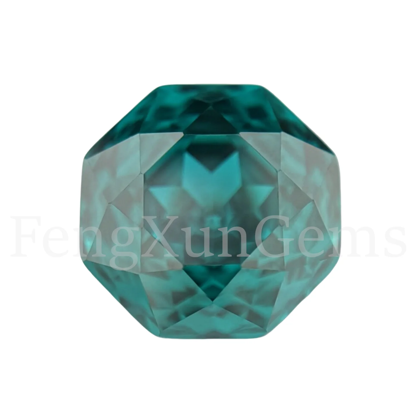 

Luxury Millennium Octagon Rose Cut Blue Green color New 5A Cubic Zirconia Loose Gemstones for Ring Making