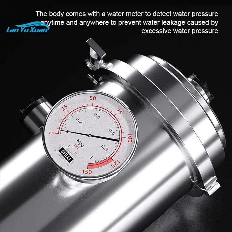 Vertical Stainless steel water filter bottle  ultra filtration water purifier with PVDF Ultrafiltration membrane 0.01Micron