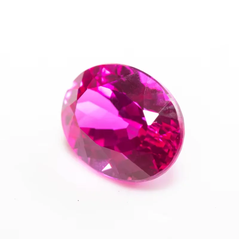 Hot Pink Rubin 13x18mm 16,0ct UV-Test bestanden Mohs-Härte Oval Facettenschliff Rosa Farbe DIY Charms Schmuckherstellung/Sammlerstein – Detail 5