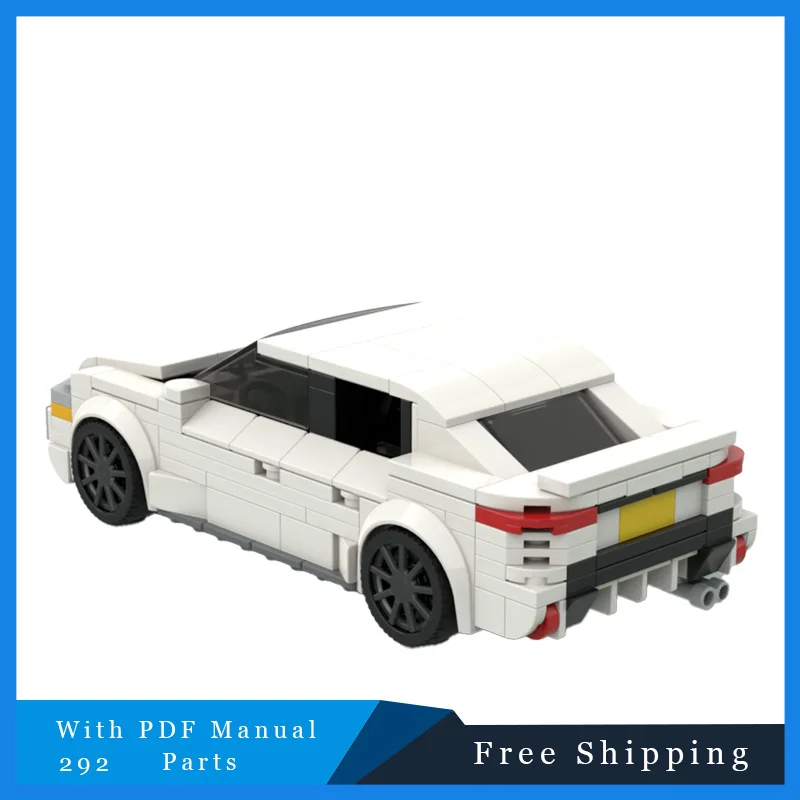 292 PCS Città Fresco e Squisito Supercar Modulare Bianco Per Bambini Assemblaggio FAI DA TE Building Block Modello di Auto Giocattolo Regali Di Natale 2025