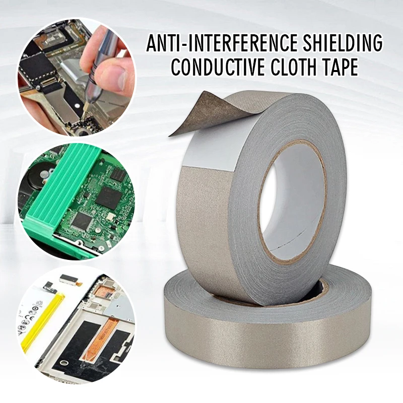 

20/50M Conductive Tape Self-adhesive Faraday Tape EMF RFID Shielding Tape Anti-interference Anti-radiation Shielding Signal