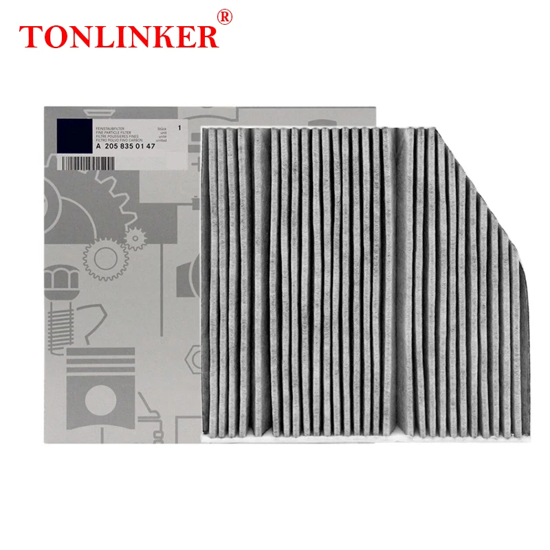 TONLINKER Cabin Air Filter Oil Filter For Mercedes Benz GLC X253 C253 2019-2022 GLC 220d 300d 4MATIC Sport 2.0L Car Accessories