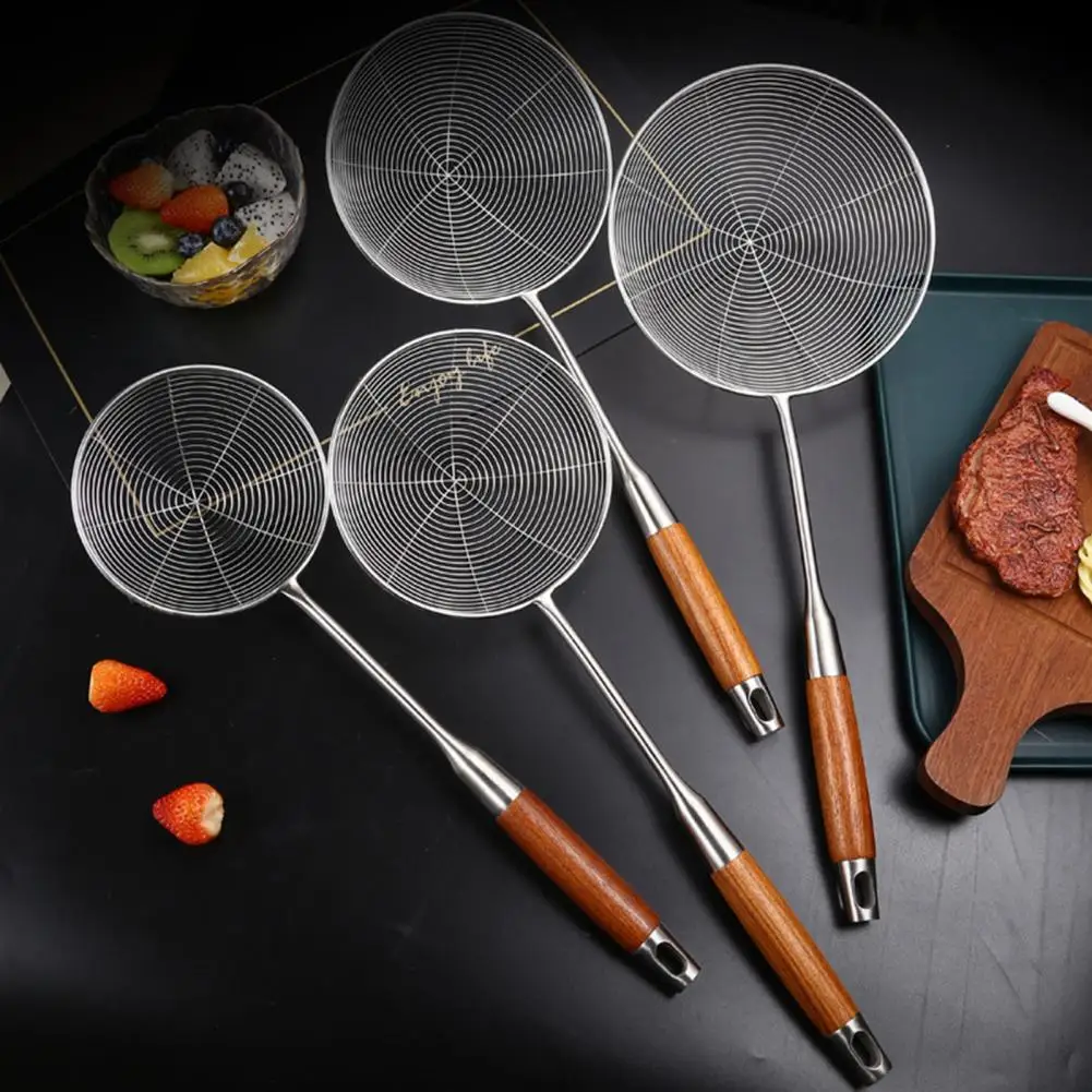 Skimmer Ladle Utility Large Cooking Spoon Slotted Skimmer Ladle Stainless Steel Colander Spoon