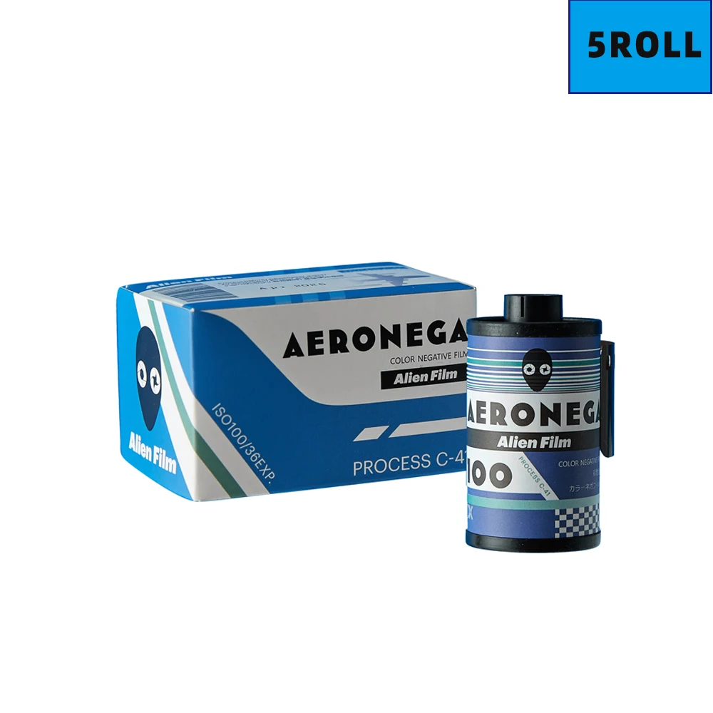 5 Rolls  AERONEGA 100 135 35mm 36 Exp  Color Negative Film For 135 Film Camera(Expiration date:2025）