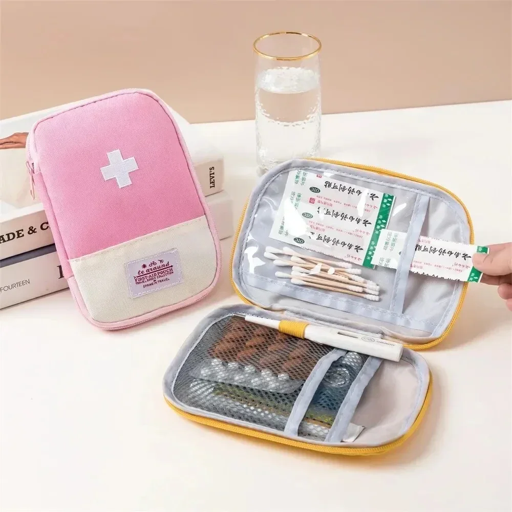 3Pcs/set Portable Multifunctional Medical Storage Bag Camping Emergency First Aid Kit Organizer Home Outdoor Travel Pill Case