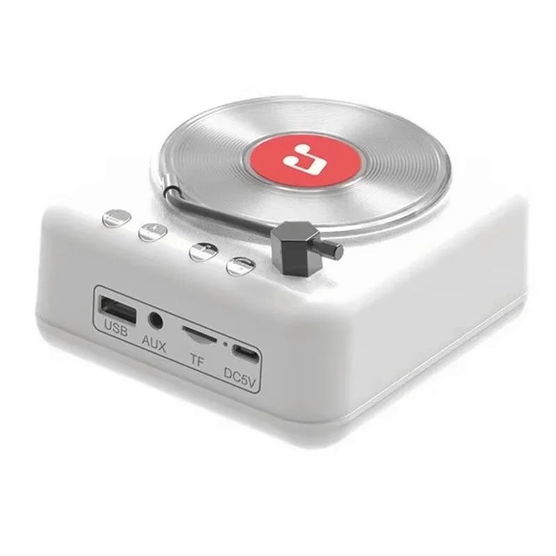 H3 retro vinyl Bluetooth speaker CD player record audio portable light gramophone small gift
