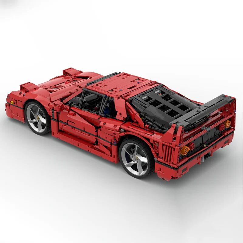 بطل سرعة السيارات Moc قوالب بناء وحدات 1:8 سوبر سيارة رياضية نموذج التكنولوجيا كتل عيد الميلاد لتقوم بها بنفسك لعبة هدية البناء #4