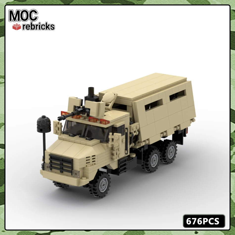 

MOC Military Series DIY Building Block Brick SMTV Mk601A Modern High-tech Armor Combat Vehicle Kids Gift Educational Toys