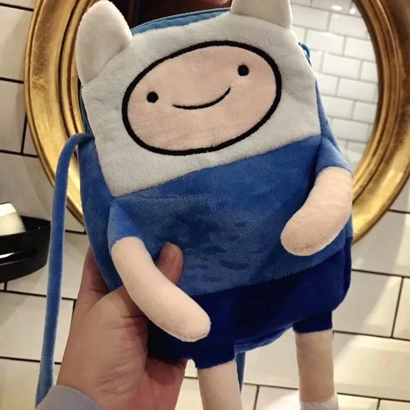 Cartoon Finn&Jake Figure Crossbody Bag Plush Coin Bag Phone Bag Anime BMO&Bag Stuffed Toys For Children Girls Boy Birthday Gifts