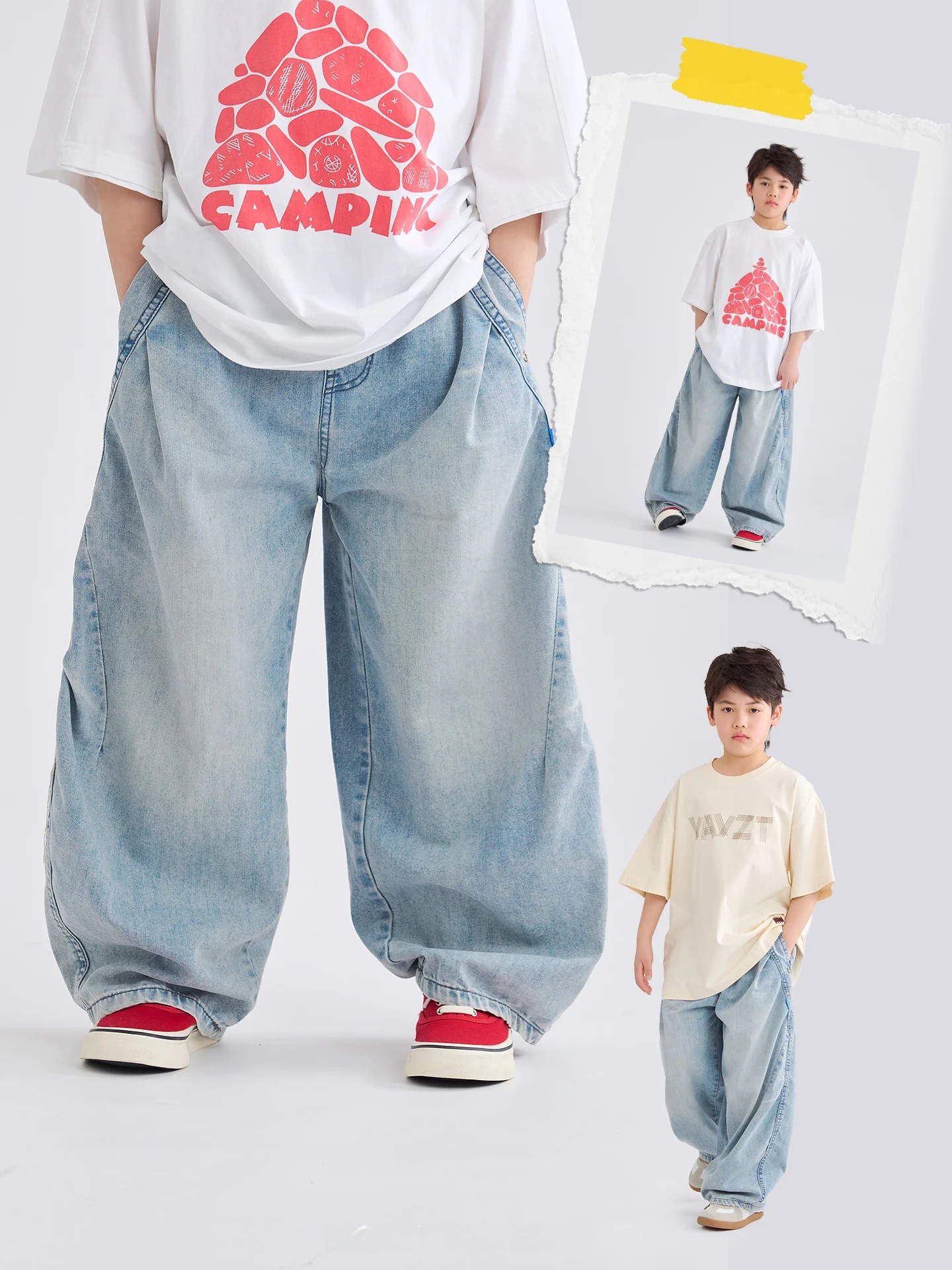 original-mt-children's-clothing-japanese-style-boys'-washed-blue-thin-denim-jeans-casual-loose-long-pants-gradual-aging