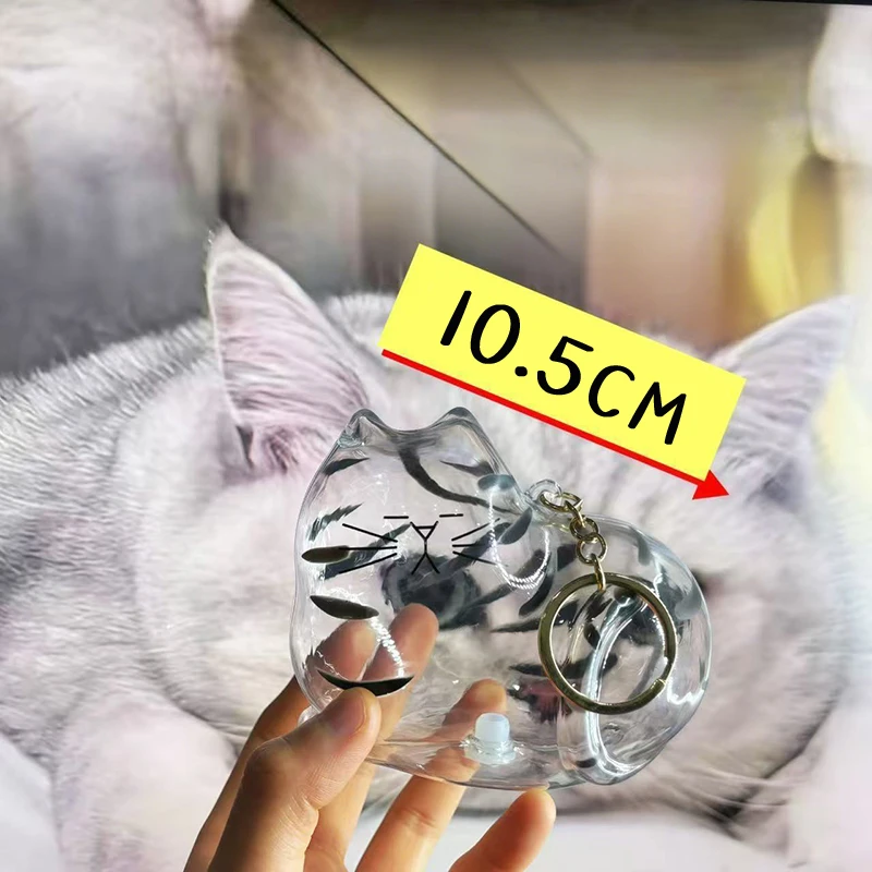 كبير القط الشعر تذكارية قلادة القط تذكارية الحيوانات الأليفة الشعر كبسولة المحمولة مفتاح سلسلة الحيوانات الأليفة الشعر جمع قلادة الهدايا الزخرفية #5