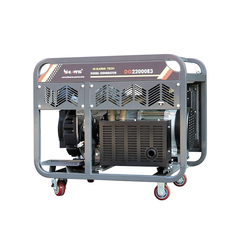 20KVA/16KW  220/380V 50Hz diesel Generators DG22000E3 Open Frame Portable diesel Generators for Home