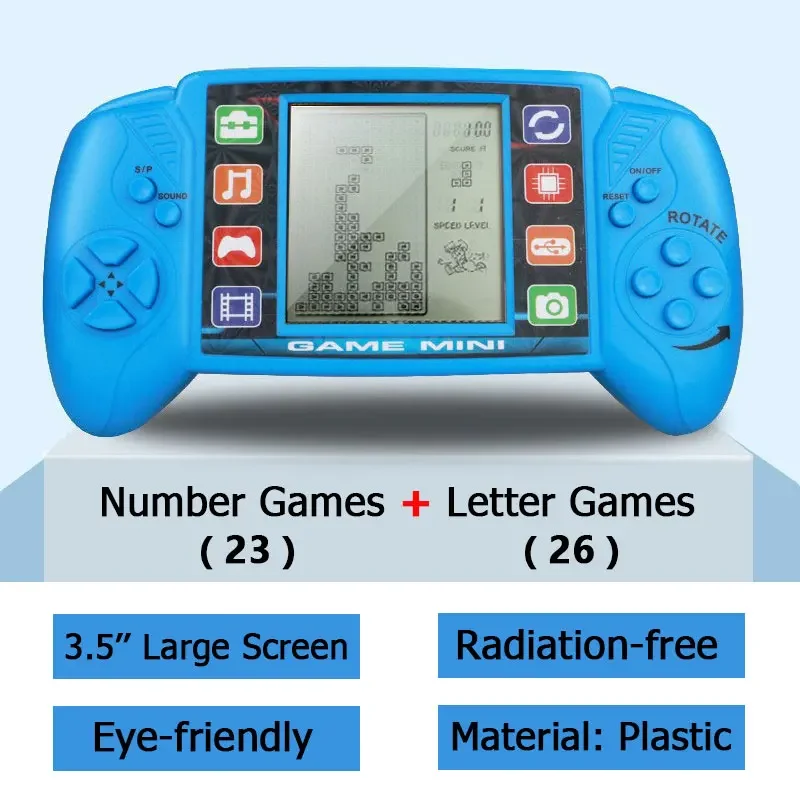 Portable Retro Handheld Game Console Classic Childhood Gift Big Screen Game Console BRICK GAME Handheld Game Players Electronic
