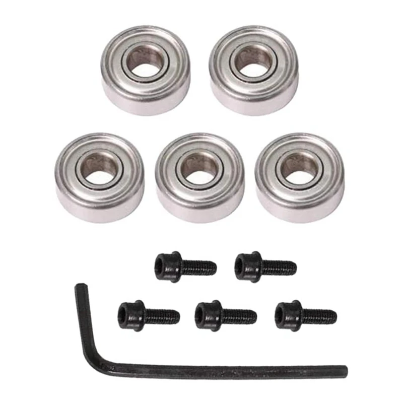 ●Top Bearing Router Bit Cutter Head Bearing Set Ball Bearing Accessories Kit Inner 4.76mm Outer 12.7mm