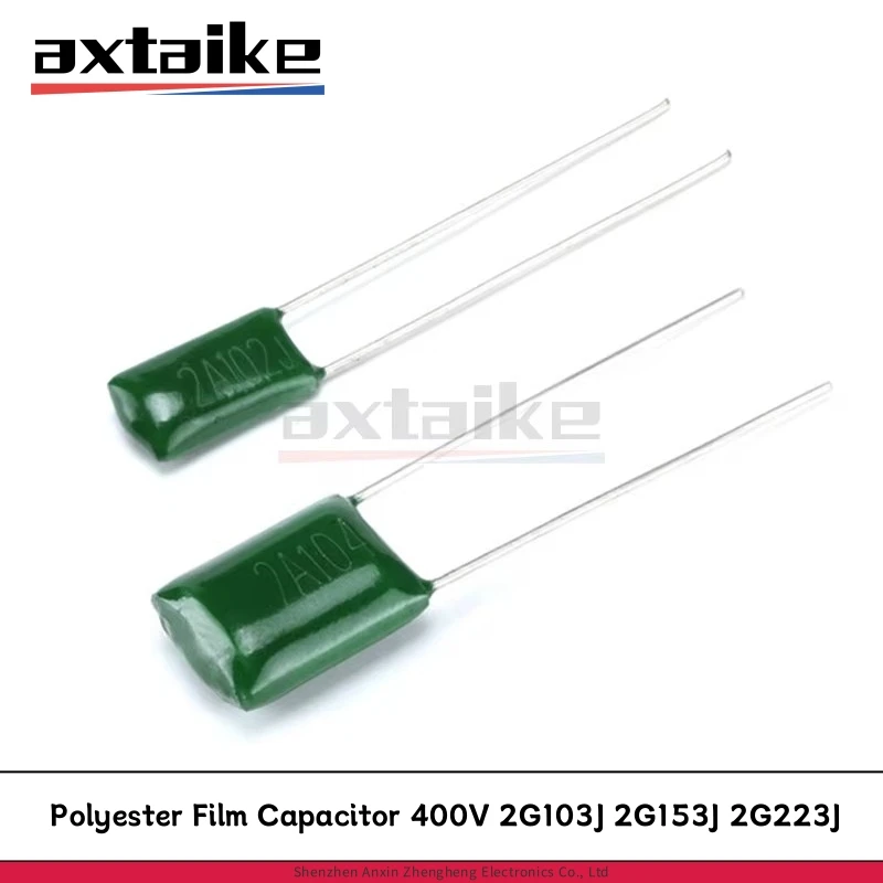 

50PCS Polyester Film Capacitor 400V 10nF 15nF 22nF 2G103J 2G153J 2G223J 0.01uF 0.015uF 0.022uF 2G103 2G153 2G223