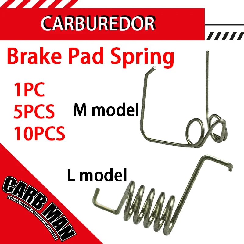 Motorcycle Scooter Disc L Shape Brake Pad Spring Steel Wire Torsion Return Spring Single Hole Torque Spring Caliper Snap Spring