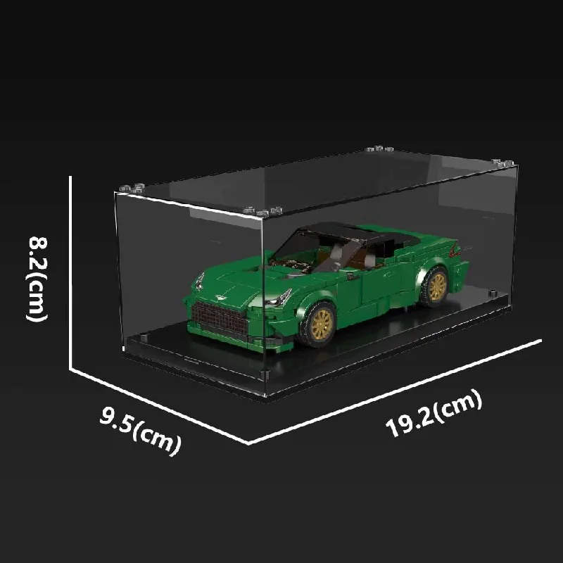 Klemmbausteine 375 stücke Martin Technik Racing Auto Bausteine Set Geschwindigkeit Grün Supercar Sport Fahrzeug Modell Kit DIY Spielzeug Jungen Erwachsene geschenk