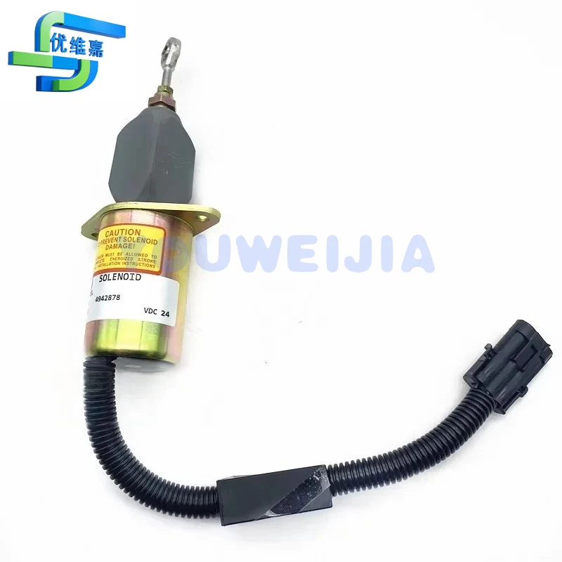 Cummins 6CT Engine Start-Stop Solenoid Valve C4942878 12V 24V Fuel Cut-Off Switch Assembly