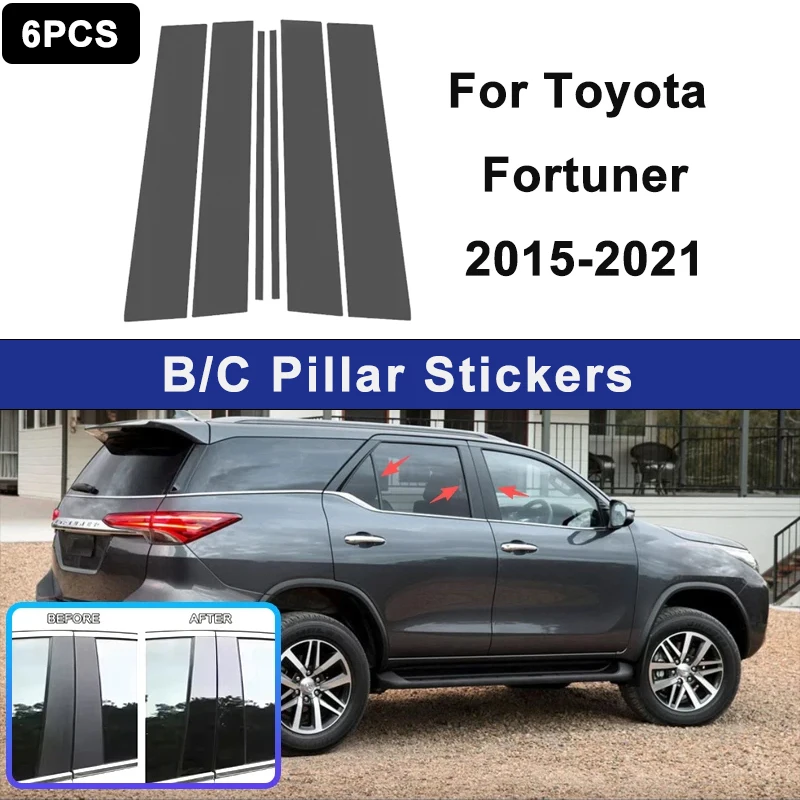 

Suitable For Toyota Fortuner 2015-2021 car window decorative strips, used for center pillar decoration, automotive part