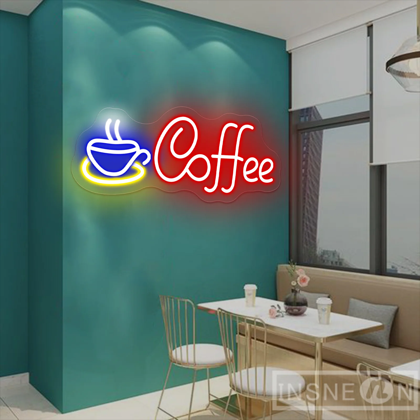 Coffee Neon Wall Sign for Coffee Bar Wall Art Sign Neon Lamp Indoor Shop Cafe Restaurant Houtel Decorative Gift Night Light Sign