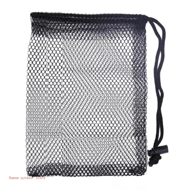 Portable Sports Net Bag Drawstring Golf Ball Bag Golf Mesh Bags Golf Accessories