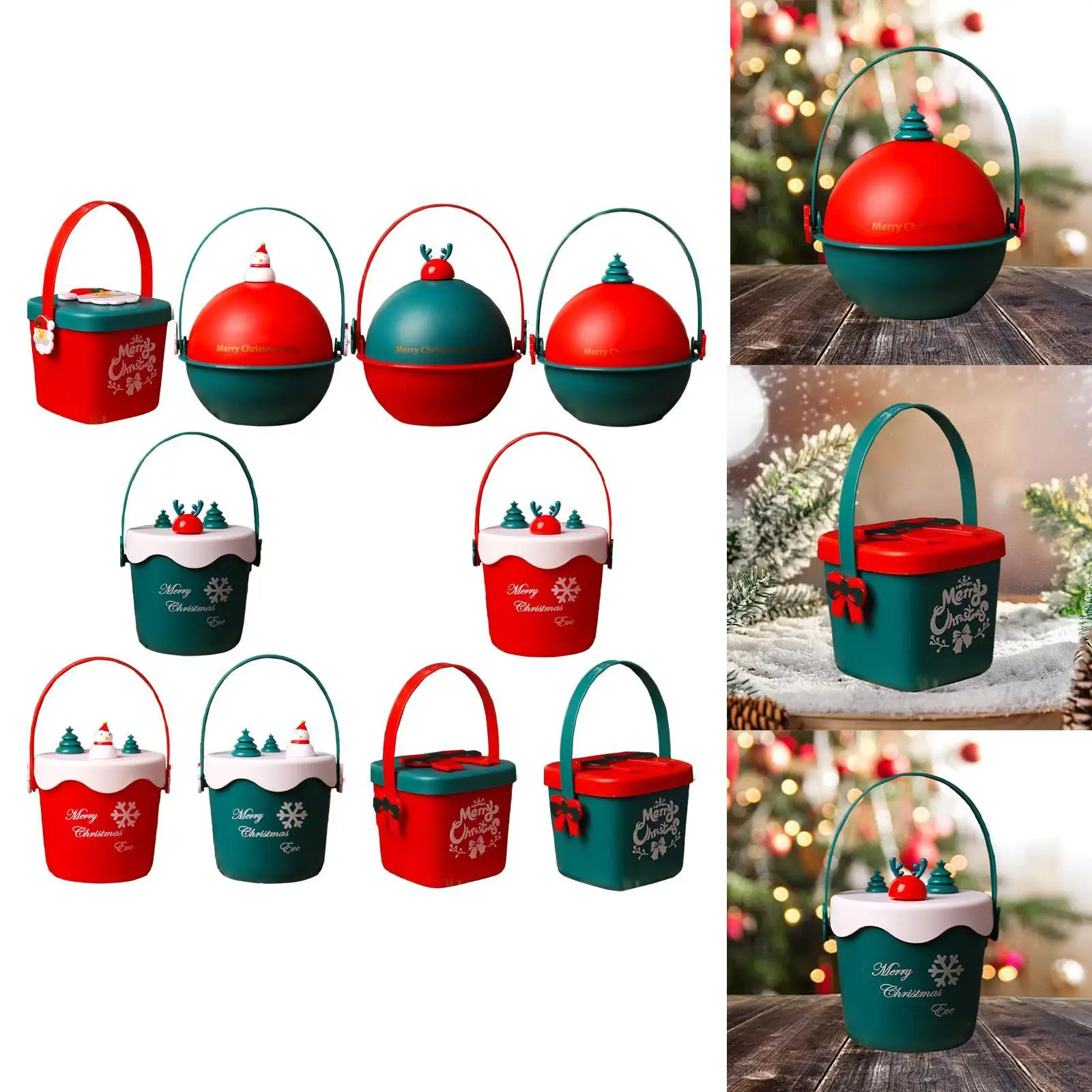 Christmas Gift Bag Multifunctional Xmas Party Supplies Xmas Gift Bag Christmas Goody Bag Christmas Box Teachers Family Kids