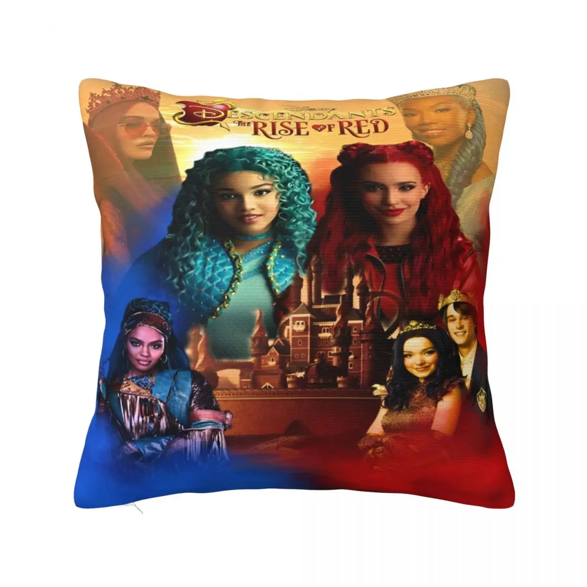 Descendants 4 The Rise Of Red Pillowcases Soft Polyester Cushion Cover Gift Throw Pillow Case Cover Bed Zippered 40*40cm