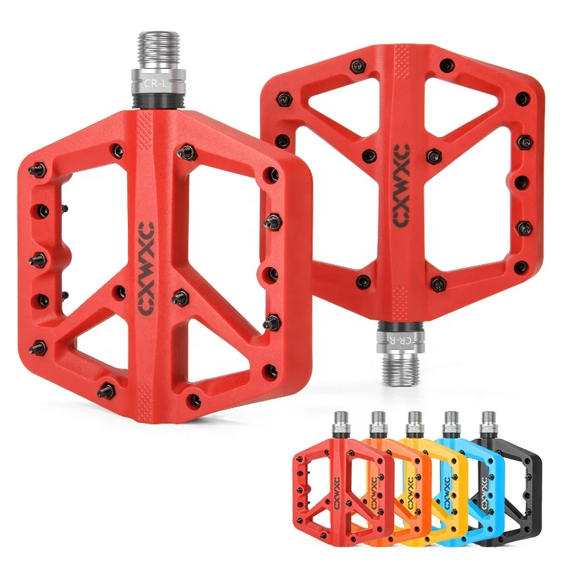 

CXWXC New Arrival 3 Bearings Bicycle Pedals Anti-slip MTB Nylon Bike Pedal Various of Colors