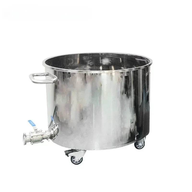 Custom Size Large Capacity Liquid Materials Storage Tank Stainless Steel Food Tanks with Side Discharge