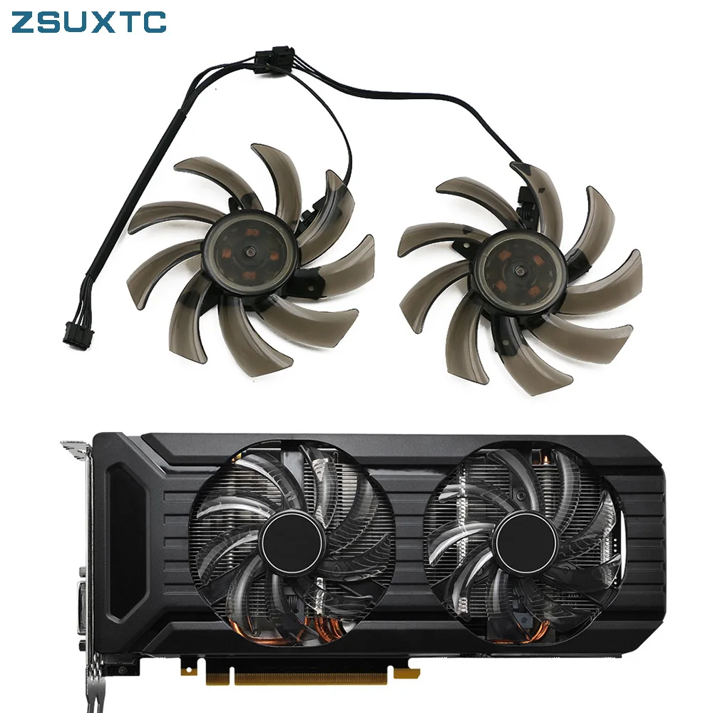 2Pcs/Set 87mm(90mm) GA91S2U,GPU Video Card Fan,For Palit GeForce CMP 30HX 6G Fan,GTX 1080 1070 Ti 1060 Dual,Replace FDC10H12S9-C