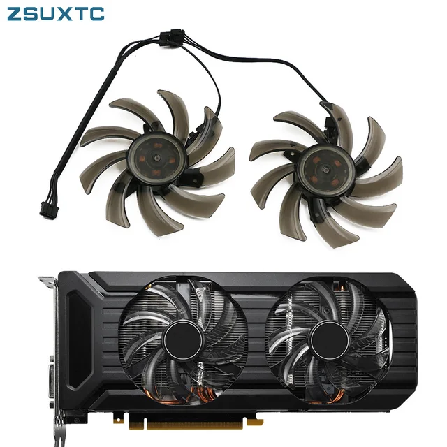 2 sztuk/zestaw 87mm(90mm) GA91S2U, karta graficzna GPU wentylator, dla Palit GeForce CMP 30HX 6G wentylator, GTX 1080 1070 Ti 1060 podwójny, wymiana FDC10H12S9-C