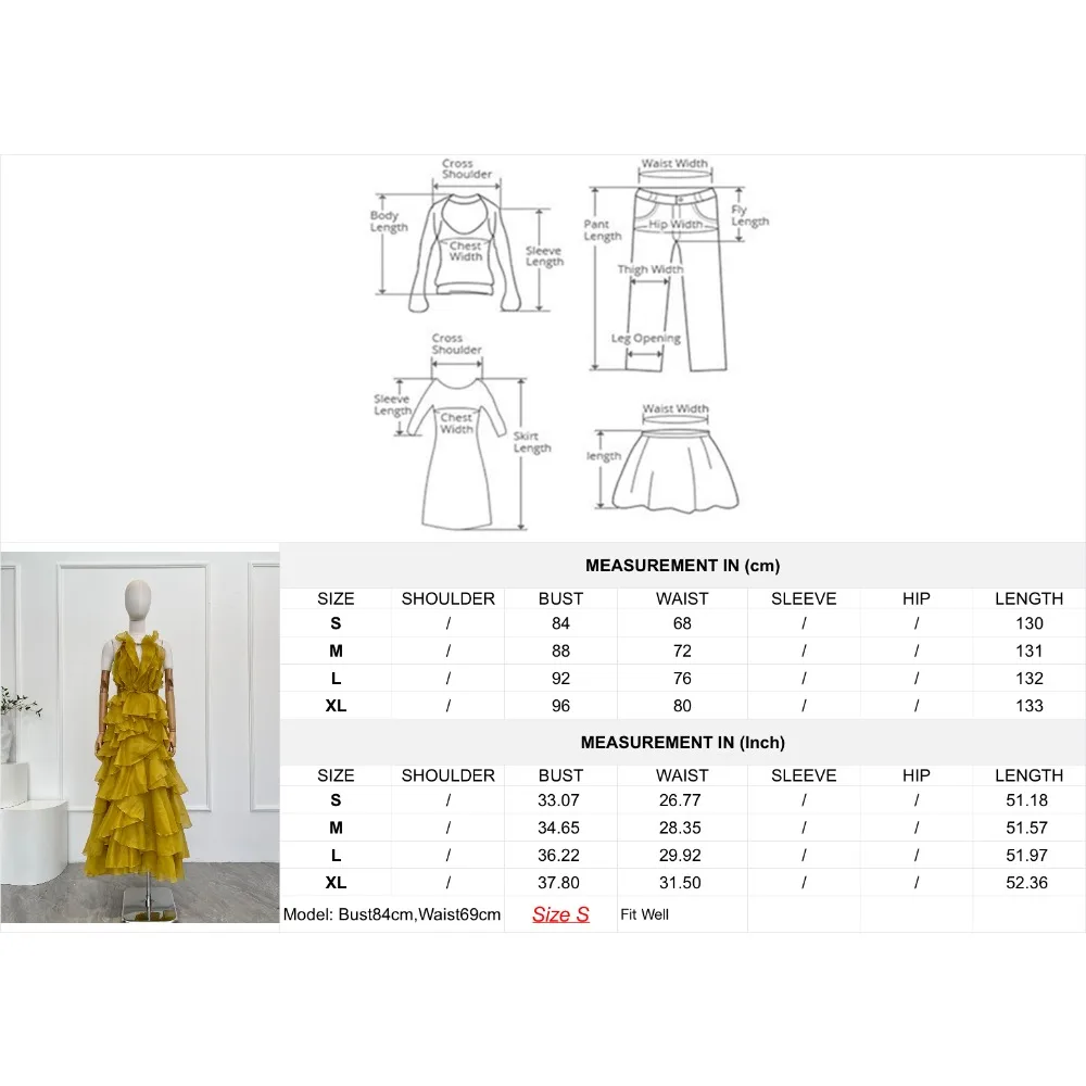 Yellow and Pink Sleeveless Pure Midi Dresses 2025 New Design High Quality