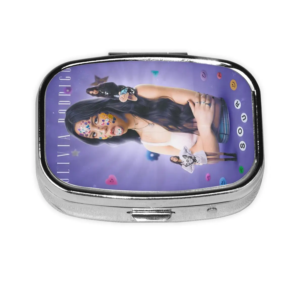 

O-Olivias Органайзер для таблеток для путешествий Кислойный стиль Концерт Y2k Винтажная аптечка Чехол для таблеток Разветвители Коробка для хранения карманов Кошелек