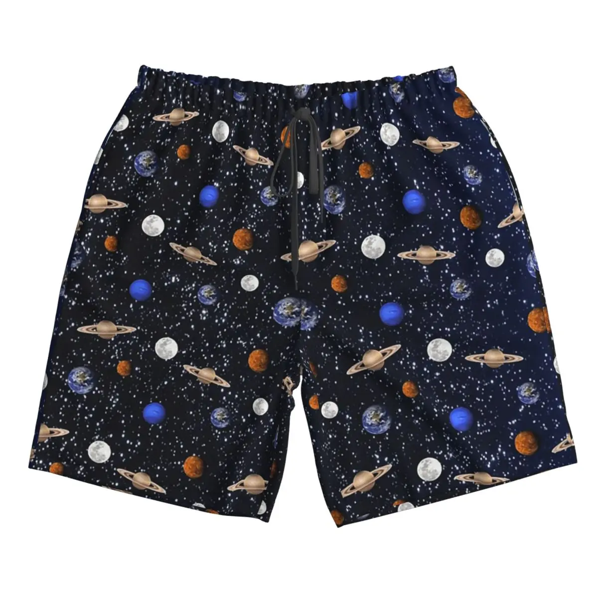 

Solar System Space Planets Universe Trunks Beach Board Shorts Casual Quick Dry Swimming Summer Men Pants